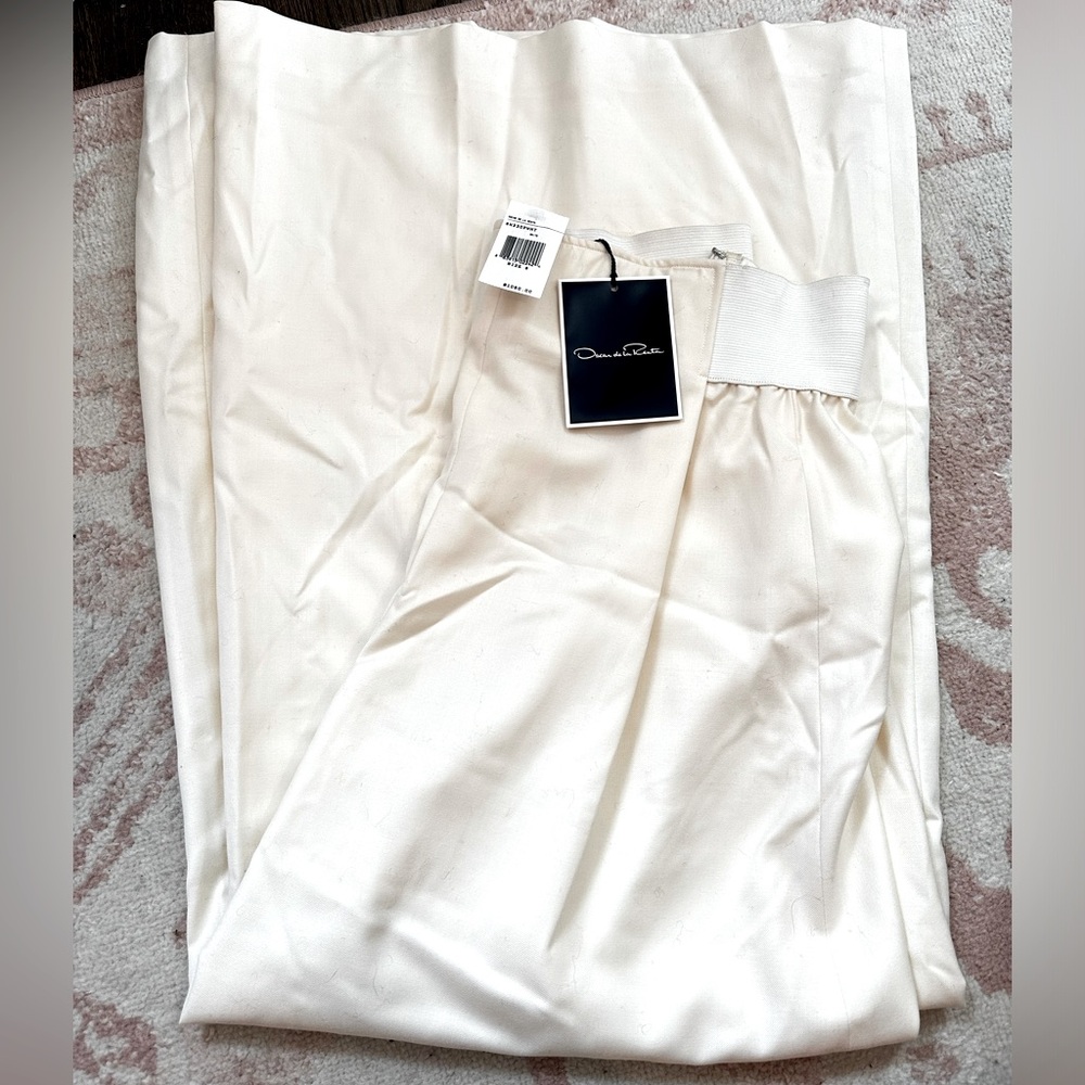 Oscar de la Renta silk wide leg pants